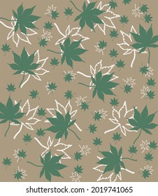 leaf background pattern, vector illustration