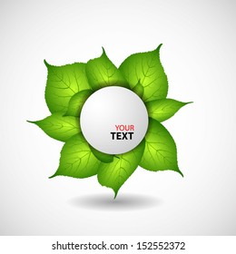 leaf background with place for your text