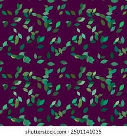 Fondo de la hoja, silueta de la hoja, fondo inconsútil, hojas aisladas, textura de fondo, Formas de Vector, patrón de Vector, fondo floral, patrón floral, patrón inconsútil floral