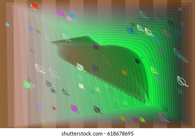 leaf background template
