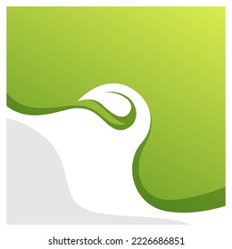 leaf background template gradient  vector
