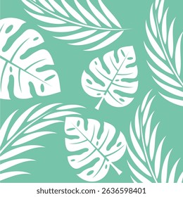 Leaf background vector image,minimalist and modern design ideas,isolated with green background,can be for wallpaper inspiration