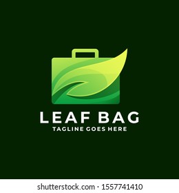 Leaf Bag Illustration vector Design template. Suitable for Creative Industry, Multimedia, entertainment, Educations, Shop, and any related business