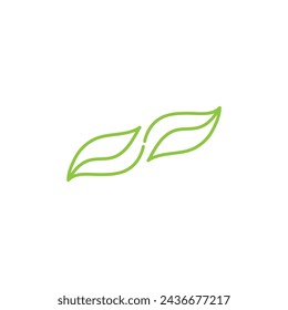 Leaf balance logo design vector
