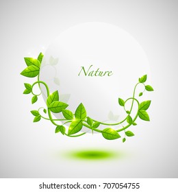 Leaf banner design