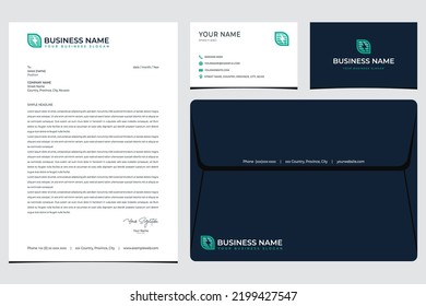 Leaf and Battery Logo Design