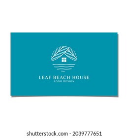 DISEÑO DE LOGOTIPO DE LEAF BEACH HOUSE