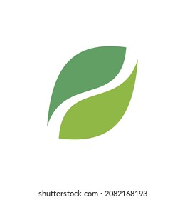 Design-Konzept für das Schönheitslogo eines Blattes