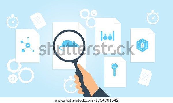 Leaf Biology Science File Document Research Stock Vector (Royalty Free ...