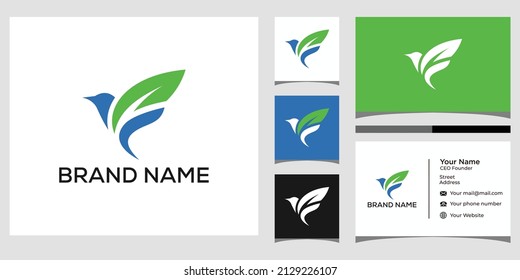 Leaf Bird Creative Logo Design