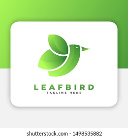Leaf Bird Logo Design Inspiration, Vector illustration