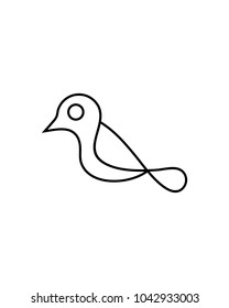 leaf bird logo template
