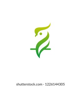 Leaf Bird Unique Design for Brand or Identity