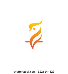 Leaf Bird Unique Design for Brand or Identity