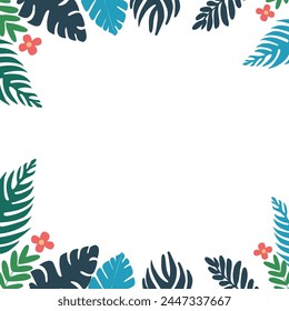 leaf blank space background template