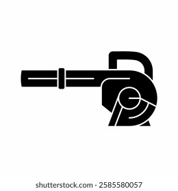 Leaf Blower Gardening Lawn Care Tool Silhouette Icon Design Illustration