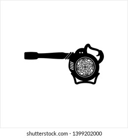 Leaf Blower Icon, Leaves Blower Icon Vector Art Illustration