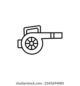 Leaf blower icon logo sign set vector outline