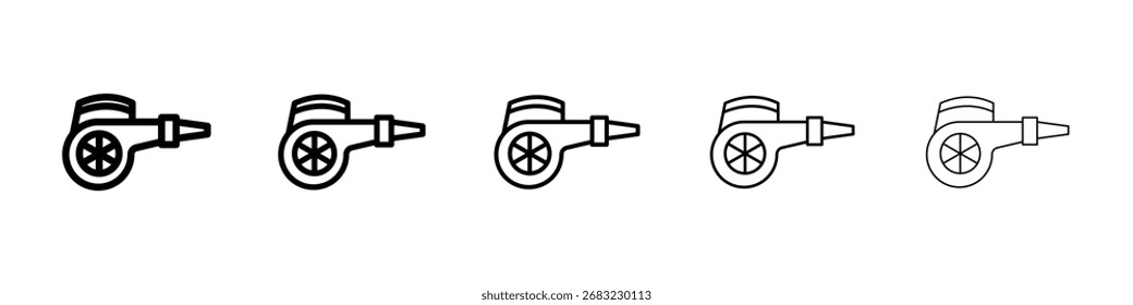 Leaf blower icon for mobile concept and web design.