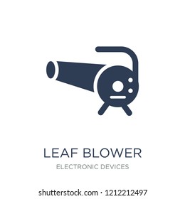 leaf blower icon. Trendy flat vector leaf blower icon on white background from Electronic devices collection, vector illustration can be use for web and mobile, eps10