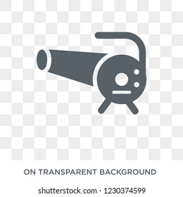 leaf blower icon. Trendy flat vector leaf blower icon on transparent background from Electronic devices collection. 