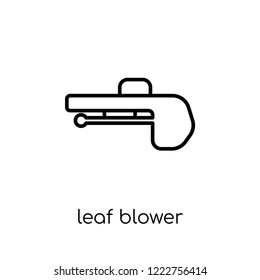 leaf blower icon. Trendy modern flat linear vector leaf blower icon on white background from thin line Electronic devices collection, outline vector illustration