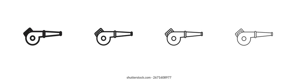 Blattgebläse Symbol, Vektorgrafik, Linien-Design-Symbol. Bearbeitbare Striche.