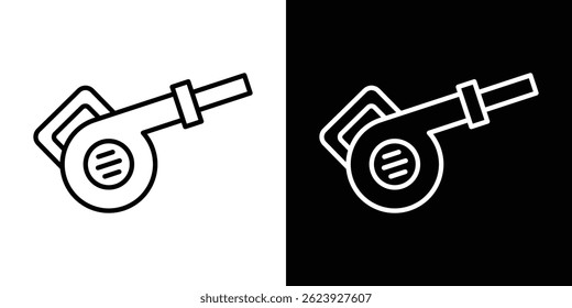 Leaf blower icon vector for web and mobile app. Symbol isolated.