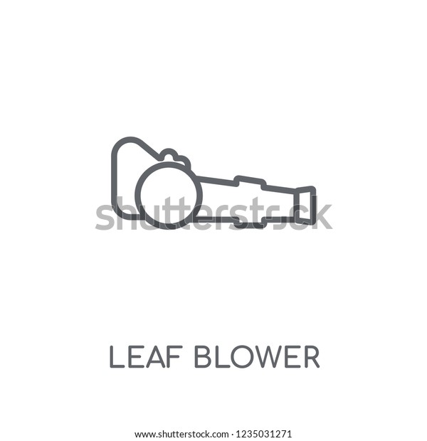 Leaf Blower Linear Icon Modern Outline Stock Vector (Royalty Free ...