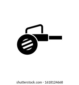 Leaf blower vector icon, leaf blower icon symbol, modern electronic devices in black flat shape design isolated on white background