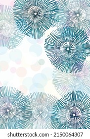 Leaf blue color vector illustration design wallpaper background collection
