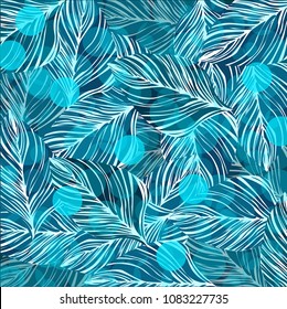 Leaf blue sky color pattern design wallpaper illustration background