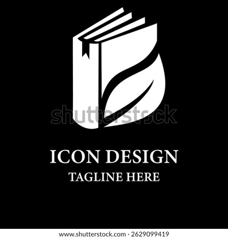 Leaf Book Eco Logo Design
