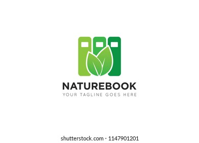 leaf book logo, icon, symbol