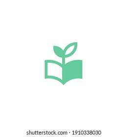 leaf book logo, student, book leaf, education