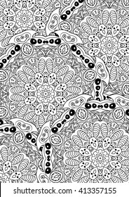 Leaf books. Book cover. Mandala. Zentangl motives