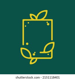 Leaf Border Vector, Sign and Symbol, EPS 10 vector