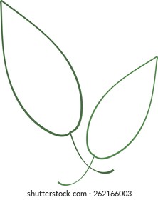 leaf botanica flora pattern vector
