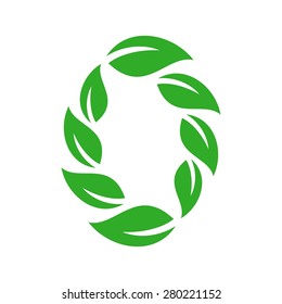 leaf botany ecology logo and icon template