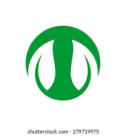 leaf botany nature ecology vector logo
