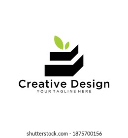 Leaf Box Icon Logo Design Element.Eps 10