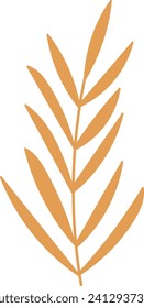 Leaf Branch Doodle Vector Illustration