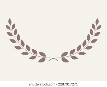 Leaf and Branch Frame hand drawn style. 
Leaf brown and white frame of twigs leaves. 
Frames for the Valentine’s Day, wedding decor, logo and identity template.