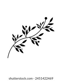 leaf branch icon, vector best flat icon.