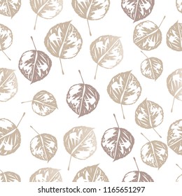 leaf branch pattern seamless background vector