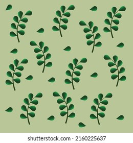 Leaf branch patterndesign in vector formate.Vector floral texture.