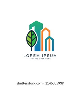 leaf build logo template