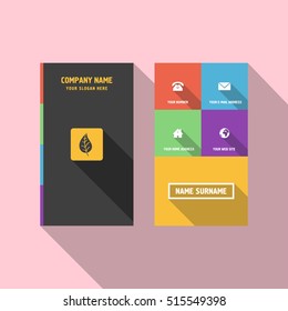 leaf business card