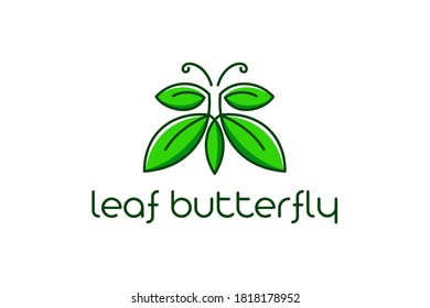 
Leaf butterfly for logo design concept. Very suitable in various business purposes, also for icon, symbol and many more.