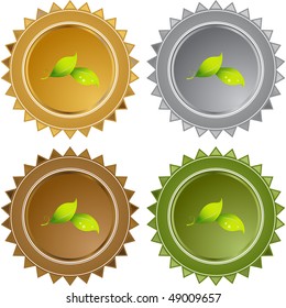 Leaf button